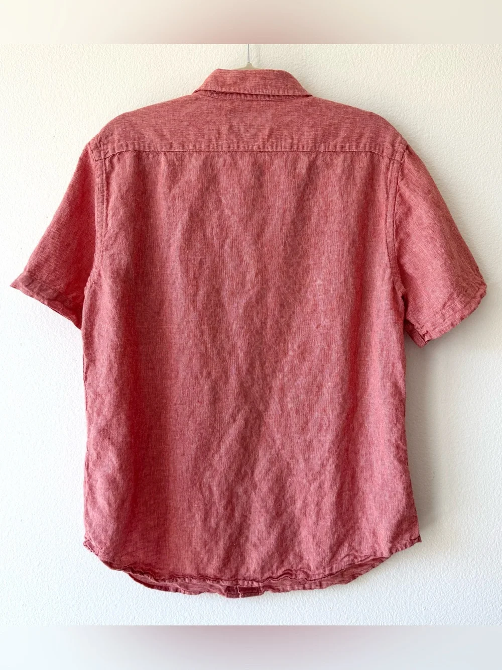 Banana Republic Linen Blend Shirt Slim Fit Short Sleeve